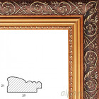  Isabelle Золотая Рамка багетная универсальная для картины 1020-BL