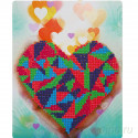 Сердце в Ваших руках Алмазная вышивка мозаика Color Kit