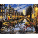 Амстердам Раскраска по номерам на холсте