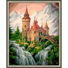 N143 Чудесный замок Раскраска картина по номерам на холсте