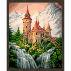 N181 Чудесный замок Раскраска картина по номерам на холсте