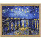 N118 Звездная ночь. Ван Гог Раскраска картина по номерам на холсте