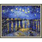 N143 Звездная ночь. Ван Гог Раскраска картина по номерам на холсте