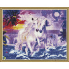  Белые лошади Алмазная вышивка мозаика на подрамнике  EW10150