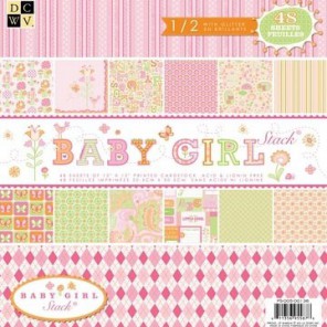 Для девочки Baby Girl Набор бумаги для скрапбукинга, кардмейкинга DCWV
