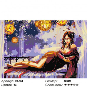  Девушка в кимоно Раскраска картина по номерам на холсте RA034