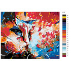 Раскладка Осенний кот Раскраска картина по номерам на холсте A187