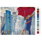 Раскладка Поцелуй под зонтом Раскраска картина по номерам на холсте LV05