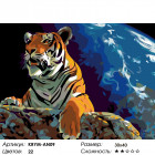 Количество цветов и сложность Властелин мира Раскраска картина по номерам на холсте KRYM-AN09