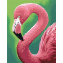 Веселый фламинго Раскраска по номерам Dimensions