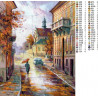 Схема Улица в осенних листьях Алмазная вышивка мозаика DI-RUS024