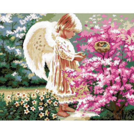  Ангел и гнездо Алмазная вышивка мозаика DI-W082