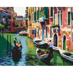 Венеция Раскраска по номерам акриловыми красками на холсте Iteso