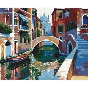Прогулка по Венеции Раскраска по номерам акриловыми красками на холсте Iteso
