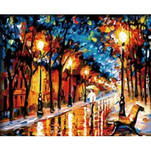Вечерняя улица Раскраска по номерам акриловыми красками на холсте Paintboy