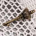 Ключ королевский 19х57мм Подвеска металлическая для скрапбукинга, кардмейкинга Scrapberry's