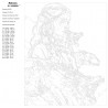 Раскладка Девушка и драконы Раскраска по номерам на холсте Живопись по номерам ARTH-AH106
