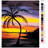 Схема Закат на райском острове Раскраска по номерам на холсте Живопись по номерам RA139