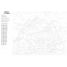 Раскладка Альпийские склоны Раскраска по номерам на холсте Живопись по номерам PP14
