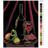 Схема Вино и фрукты Раскраска по номерам на холсте Живопись по номерам RA171