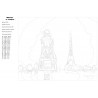 Раскладка Встреча с Парижем Раскраска по номерам на холсте Живопись по номерам RO53
