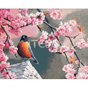 Весна Раскраска по номерам акриловыми красками на холсте Iteso