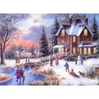Зимний свет 21740 Раскраска по номерам акриловыми красками Plaid