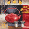  Азиатская чайная церемония - красный чайник Набор для вышивания Vervaco PN-0148121
