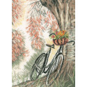 Bike & flower basket Набор для вышивания LanArte
