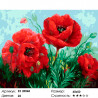 Количество цветов и сложность Яркие краски маков Раскраска картина по номерам на холсте ZX 20560