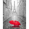  Зонт в Париже Раскраска картина по номерам на холсте ZX 20774
