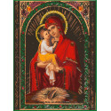 Почаевская икона Божией Матери Раскраска картина по номерам на холсте