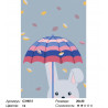 Количество цветов и сложность Под защитой зонта Раскраска картина по номерам на холсте CX4015