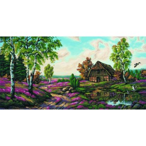 Деревенский пейзаж Раскраска по номерам акриловыми красками Schipper (Германия)