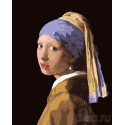 Девушка с жемчужной сережкой Раскраска картина по номерам на холсте