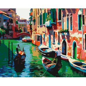  Венецианский канал Раскраска картина по номерам на холсте G086