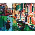 Венецианский канал Раскраска картина по номерам на холсте