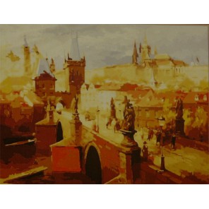 Городской пейзаж Раскраска по номерам акриловыми красками на холсте Worad Art