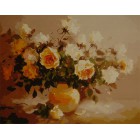 Букет желтых роз Раскраска по номерам акриловыми красками на холсте Worad Art
