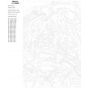Схема Снежная королева Раскраска по номерам на холсте Живопись по номерам RUS037