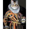  Парадный портрет кота Раскраска по номерам на холсте Живопись по номерам Z-Z2914