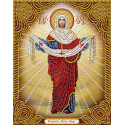 Икона Покров Пресвятой Богородицы Алмазная вышивка мозаика