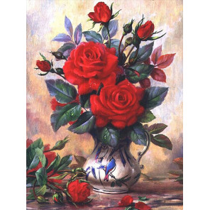 В рамке Прекрасные розы Алмазная вышивка мозаика АЖ-1349