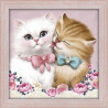 В рамке Кот и кошка Алмазная вышивка мозаика АЖ-1296