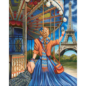 В рамке Следуй за мной Париж Алмазная вышивка мозаика АЖ-1631